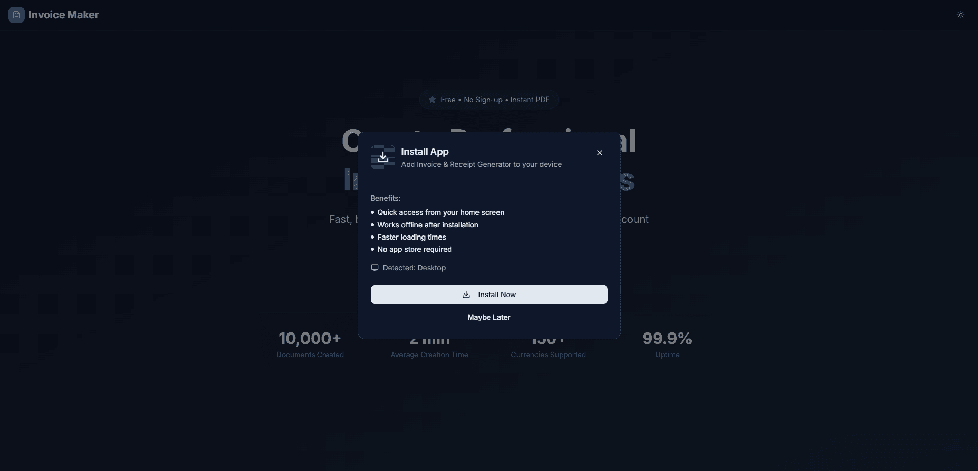 Invbill - Invoice & Receipt Generator